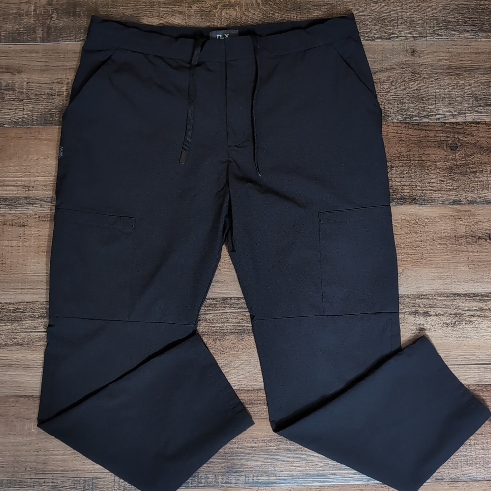 FLX Performance Nylon Cargo Pants Size XL In Black